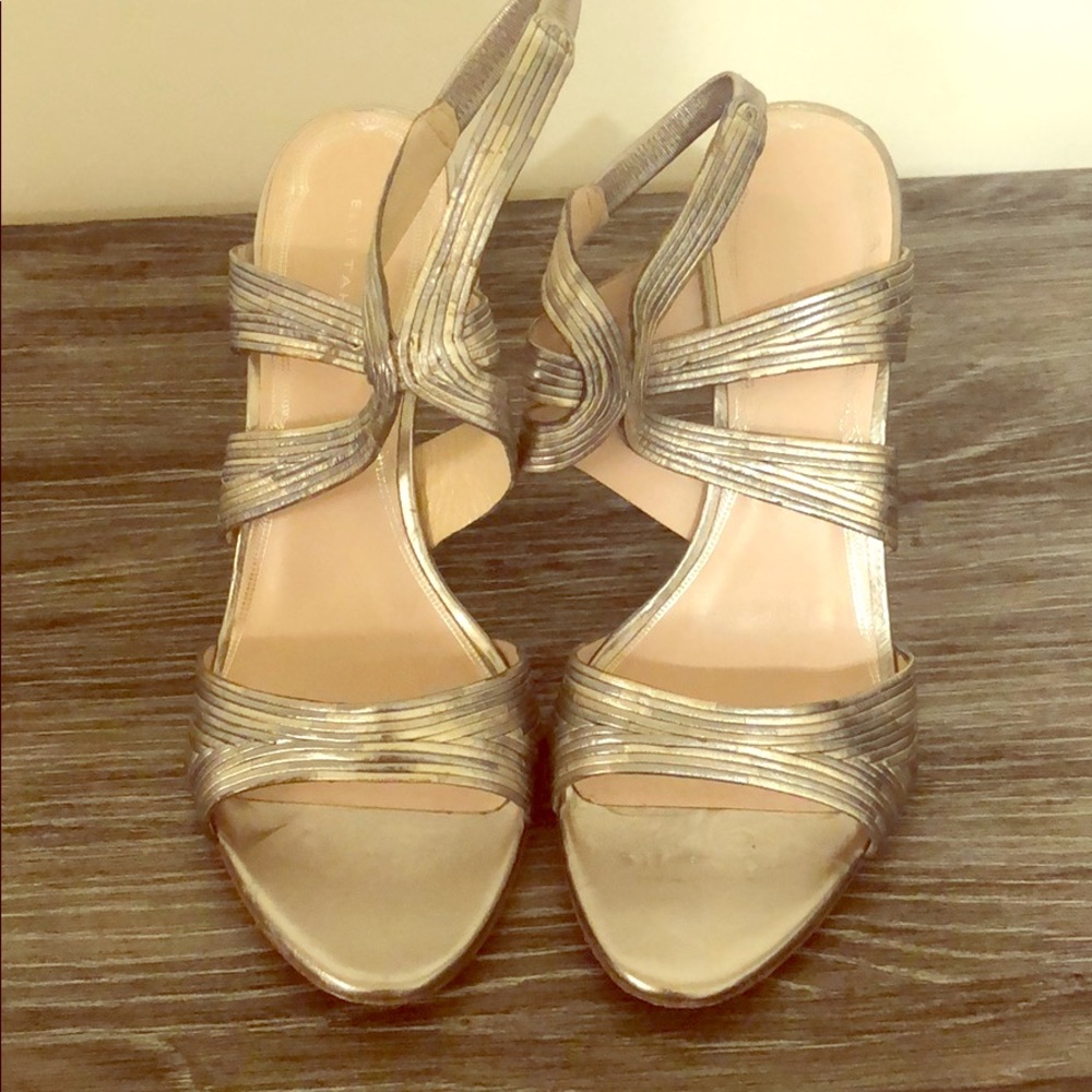 Elle Tahari metallic heels